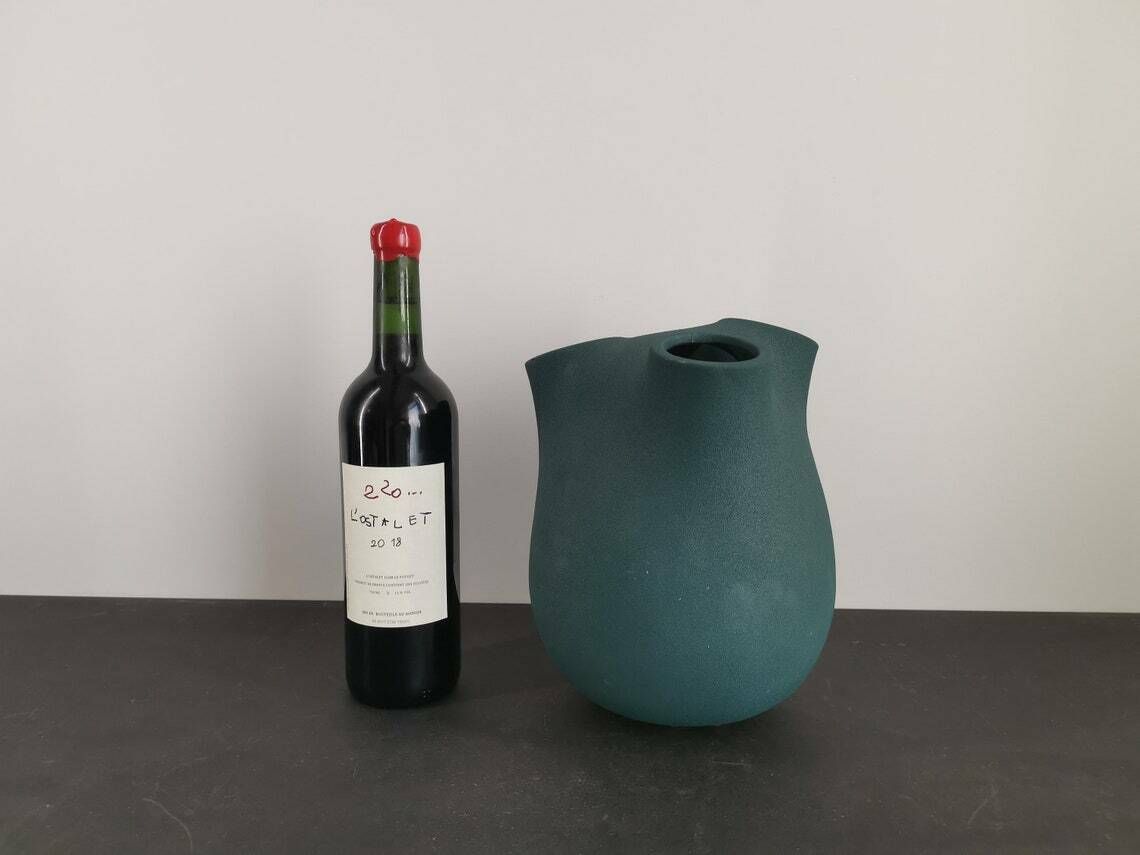 Contemporary Ceramic Vase, Asymmetrical Free Form / Organic Forms / Contemporary Ceramics photo vintage