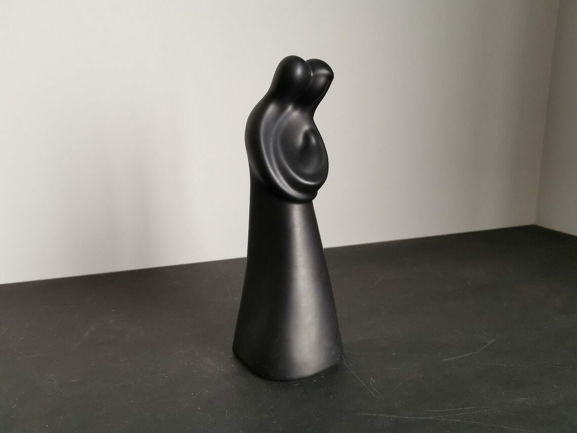 Sculpture Representing A Couple In Ceramic / 1970 / Ceramic / France / Mid Century / Vintage / Xxth Century photo buy