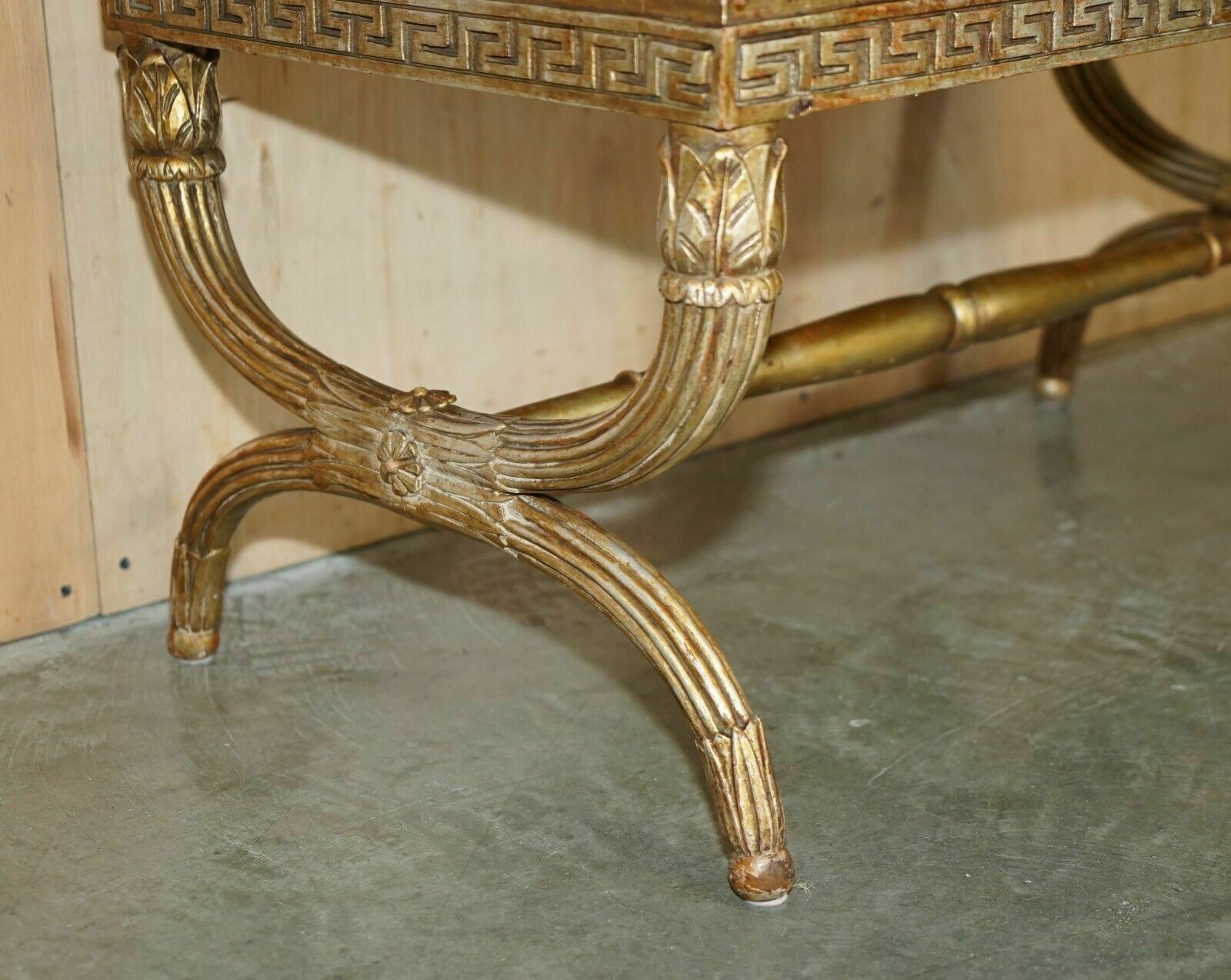 photo furniture Antique Italian Circa 1860 Ornately Carved & Giltwood Marble Topped Coffee Table