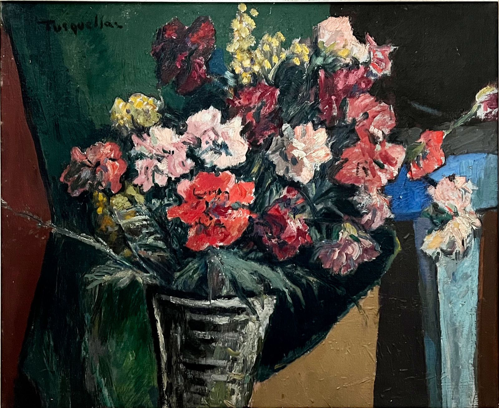 "Carnations And Mimosas" Van Tusquellas Corbella Miguel photo furniture