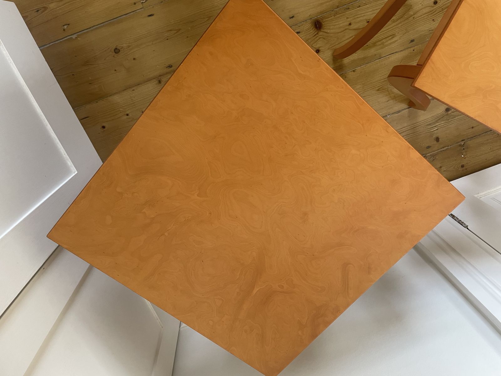Spanish Bird’s Eye Cherrywood Nesting Tables By Jaume Torras For Scarabat photo Furniture