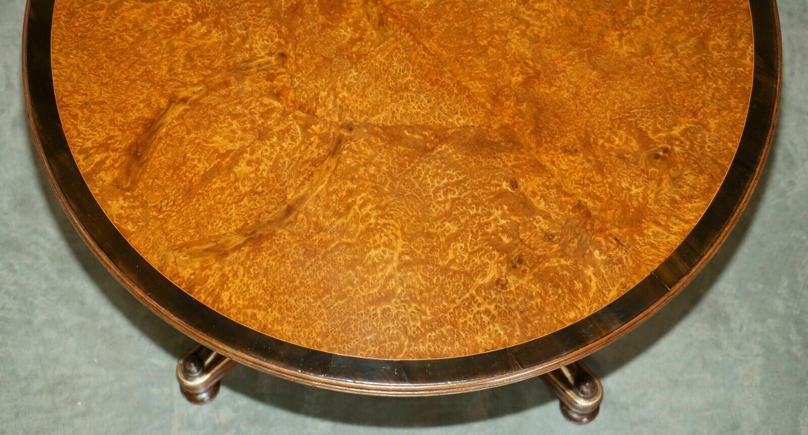 Gillows Of Lancaster Aesthetic Movement Amboyna Burr Walnut Occasional Table photo vinterior