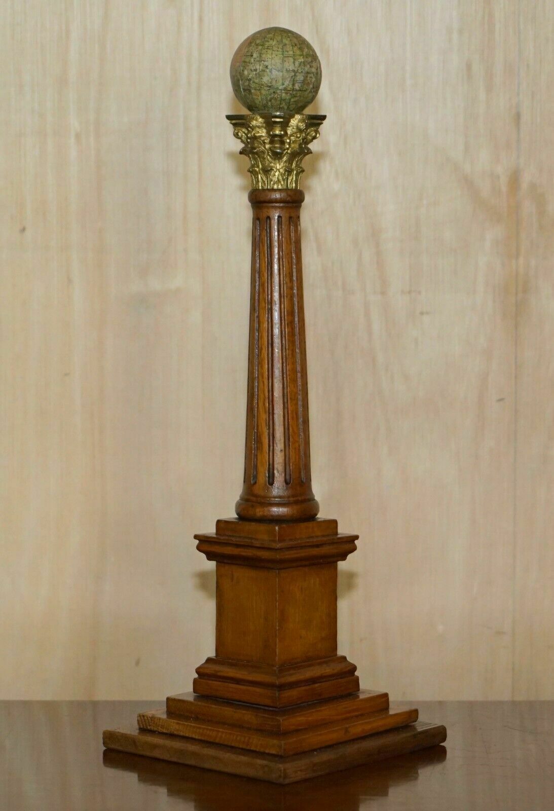 Fine & Unique Pair Of Antique 1887 Marys Celestial Globes Skewing / Malin & Sons photo furniture