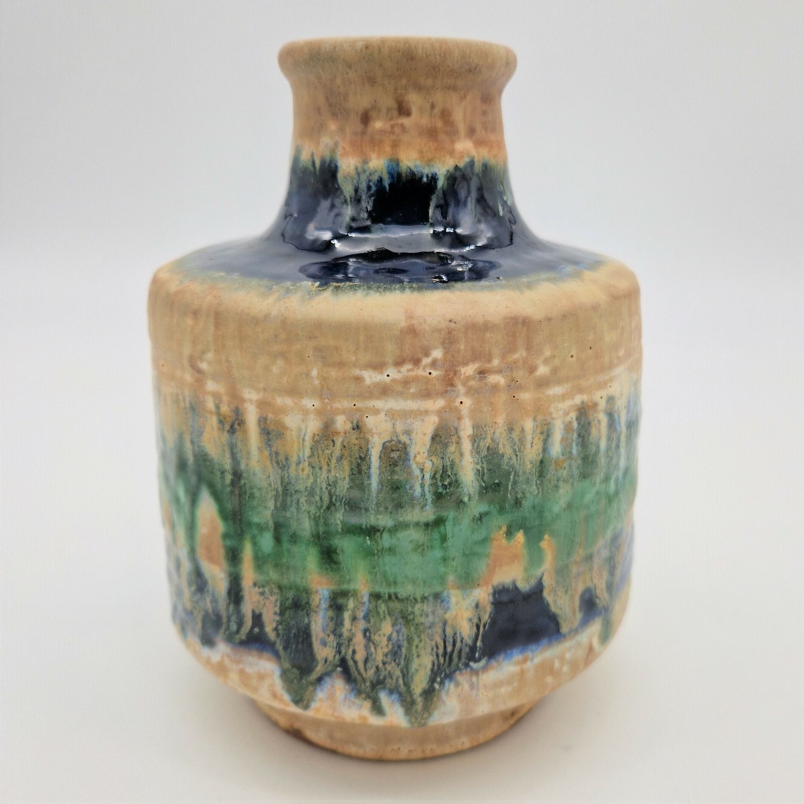 Vintage Ceramic Vase From Karlsruhe Majolika By F. Glatzle. 1973