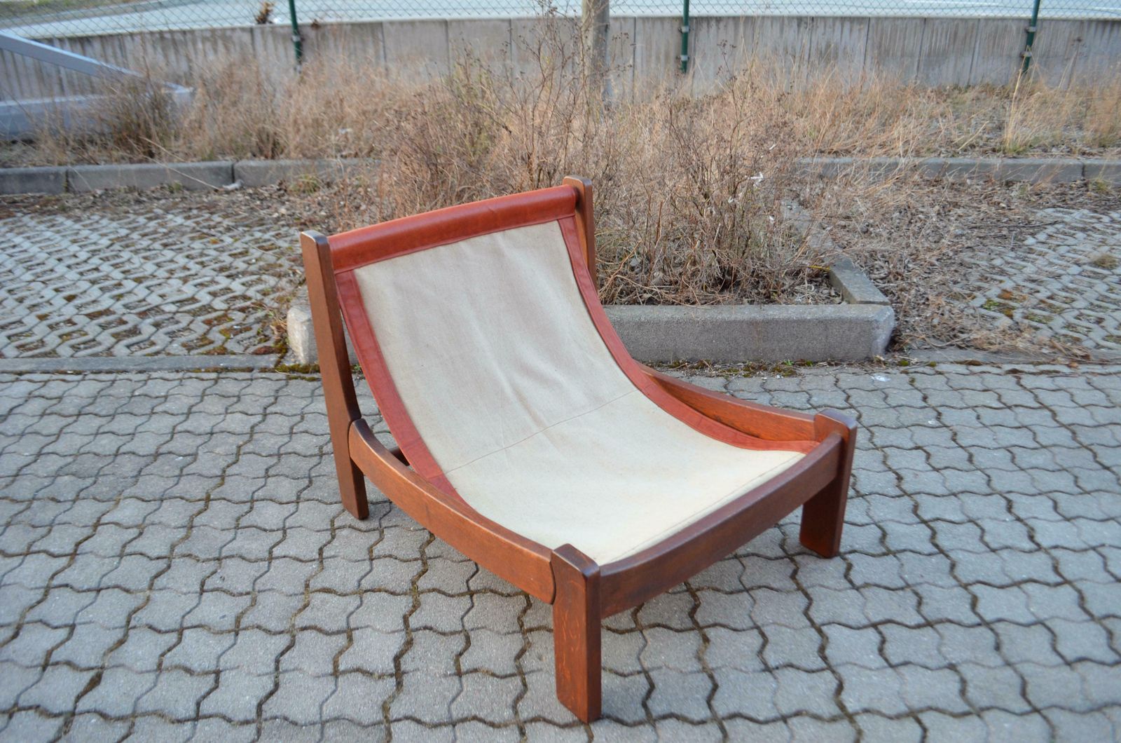 photo for sale Vintage Sling Modular Cognac Leather Sectional Sofa Germany Chapo Era