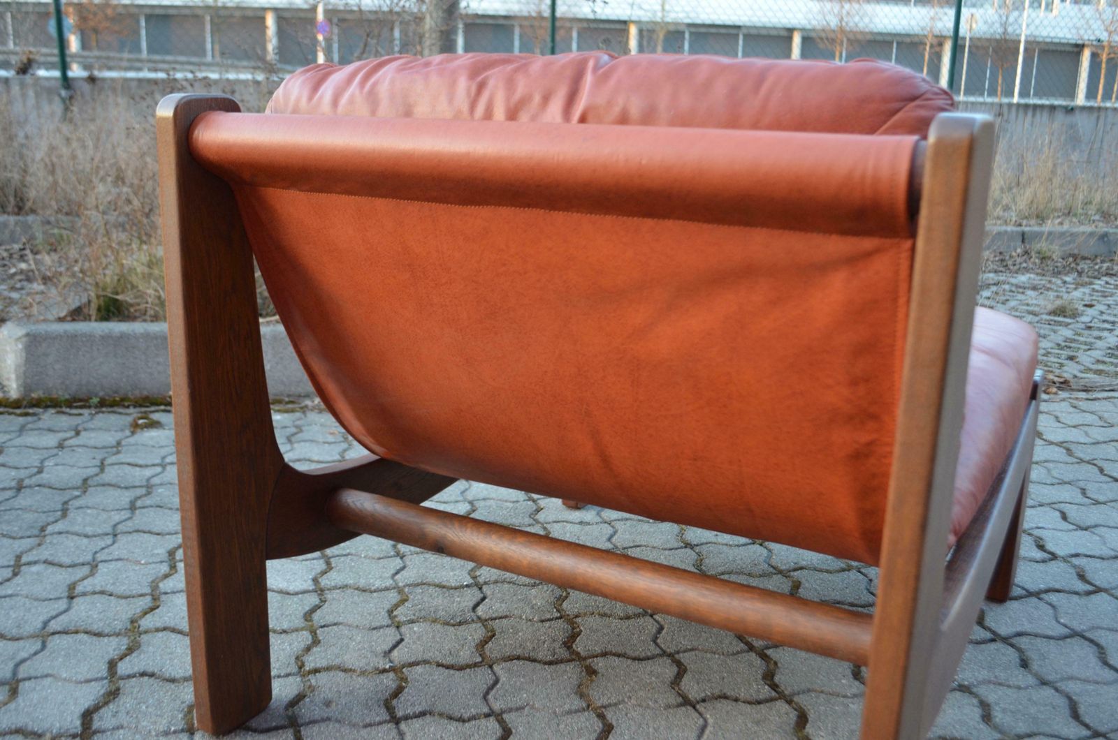 20000.0 Vintage Sling Modular Cognac Leather Sectional Sofa Germany Chapo Era photo