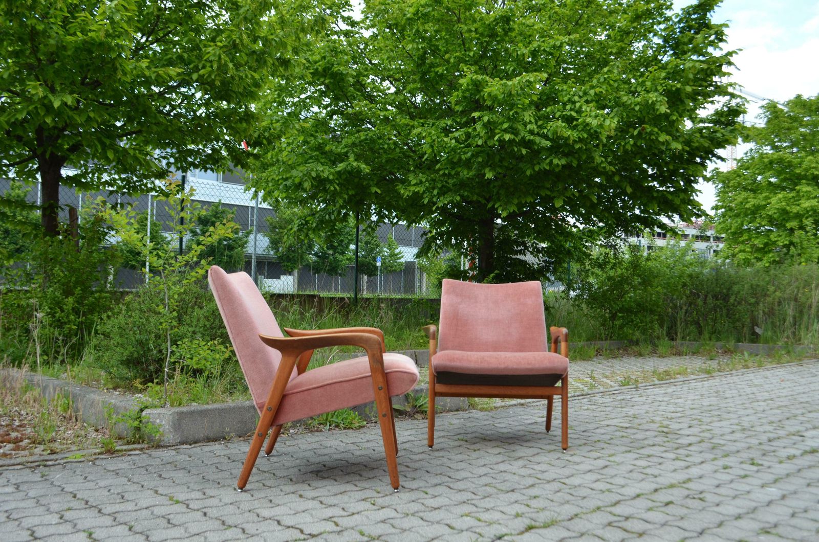 Yngve Ekström Modell Lästo Swedese Cherry Blossom Easy Lounge Chair Oak Set Of 2 photo for sale