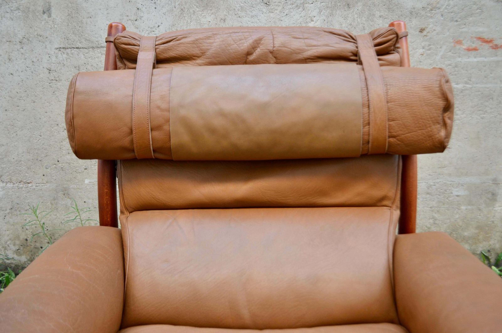 Arne Norell Model Inca Caramel Leather Lounge Chair photo buy