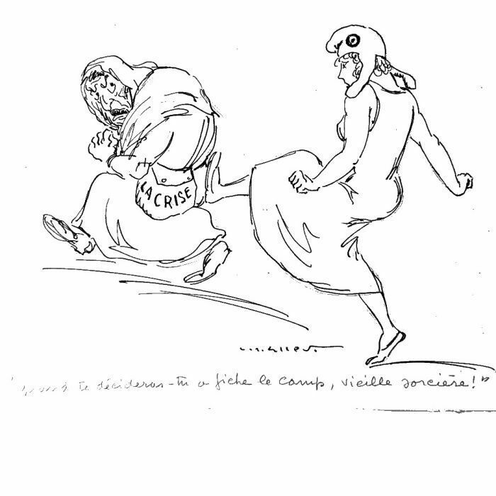 Lucien Roudier Eller Drawing On Paper 1930s photo furniture