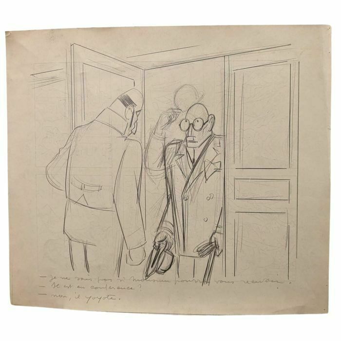 Lucien Roudier Eller Drawing On Paper 1930s photo for sale