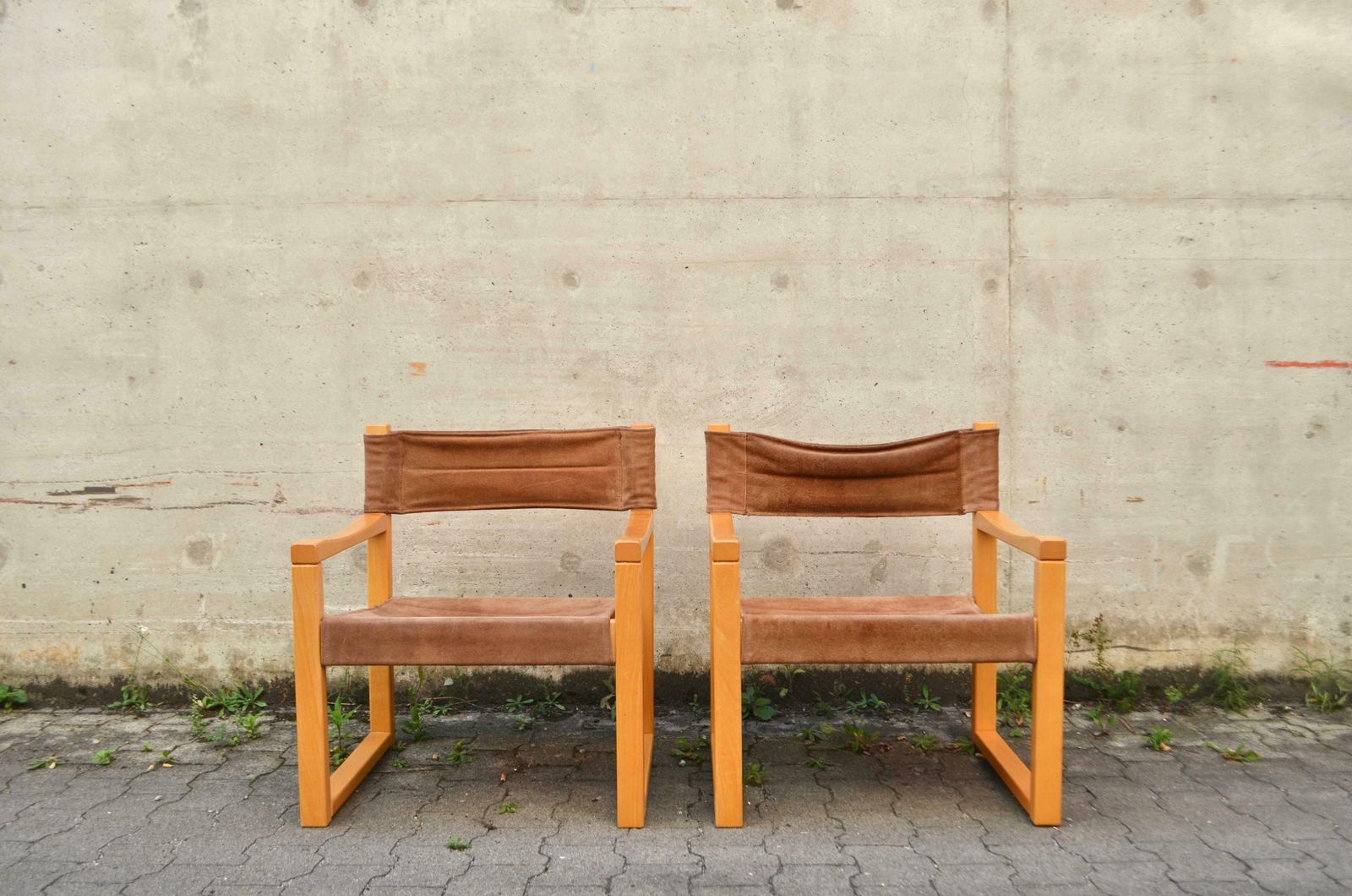 Karin Mobring Model Diana Brown Cognac Sling Lounge Chair Vintage Ikea, 1 Of 2 photo for sale