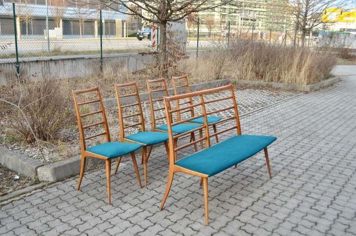 Ernst Martin Dettinger Mid Century Dining Chair Ensemble Lucas Schnaidt Germany photo furniture