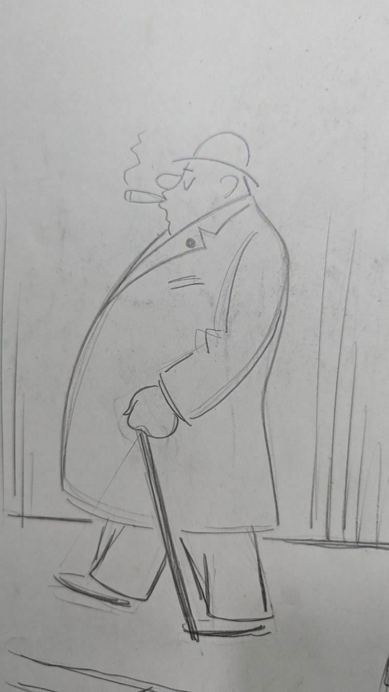 Lucien Roudier Eller Drawing On Paper 1930s photo 217.0