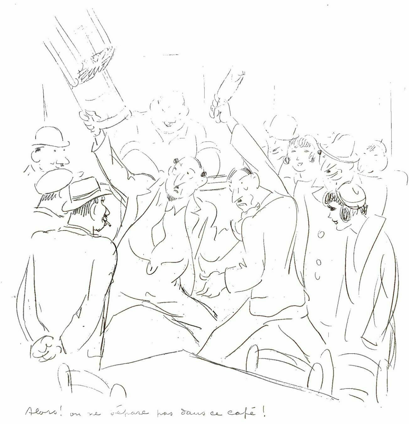 Lucien Roudier Eller Drawing On Paper 1930s photo buy