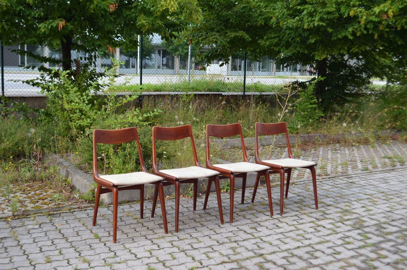Alfred Christensen Boomerang For Slagelse Danish Teak Dining Chair Set Of 4 photo furniture