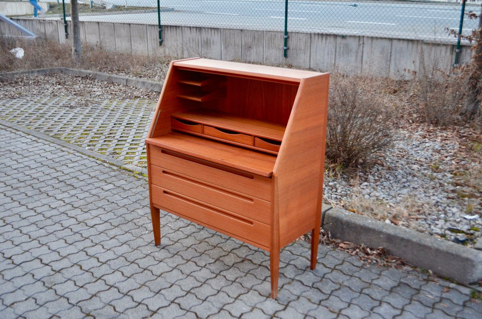 Kai Kristiansen For Torring / Hjn Mobler Model 63 Danish Modern Teak Secretary photo vintage