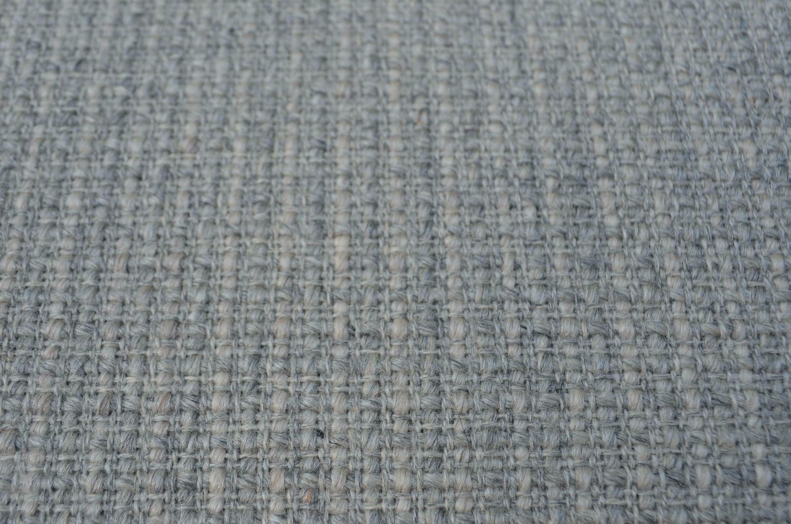 photo vintage Wilhelm Knoll Antimott Walnut Mid Century Armchair Grey Wool
