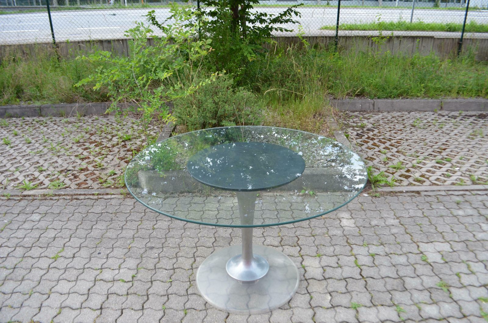 Lucite Chromcraft Dining Set Tulip Glas Dining Table & 4x Leather Chairs photo 9530.0
