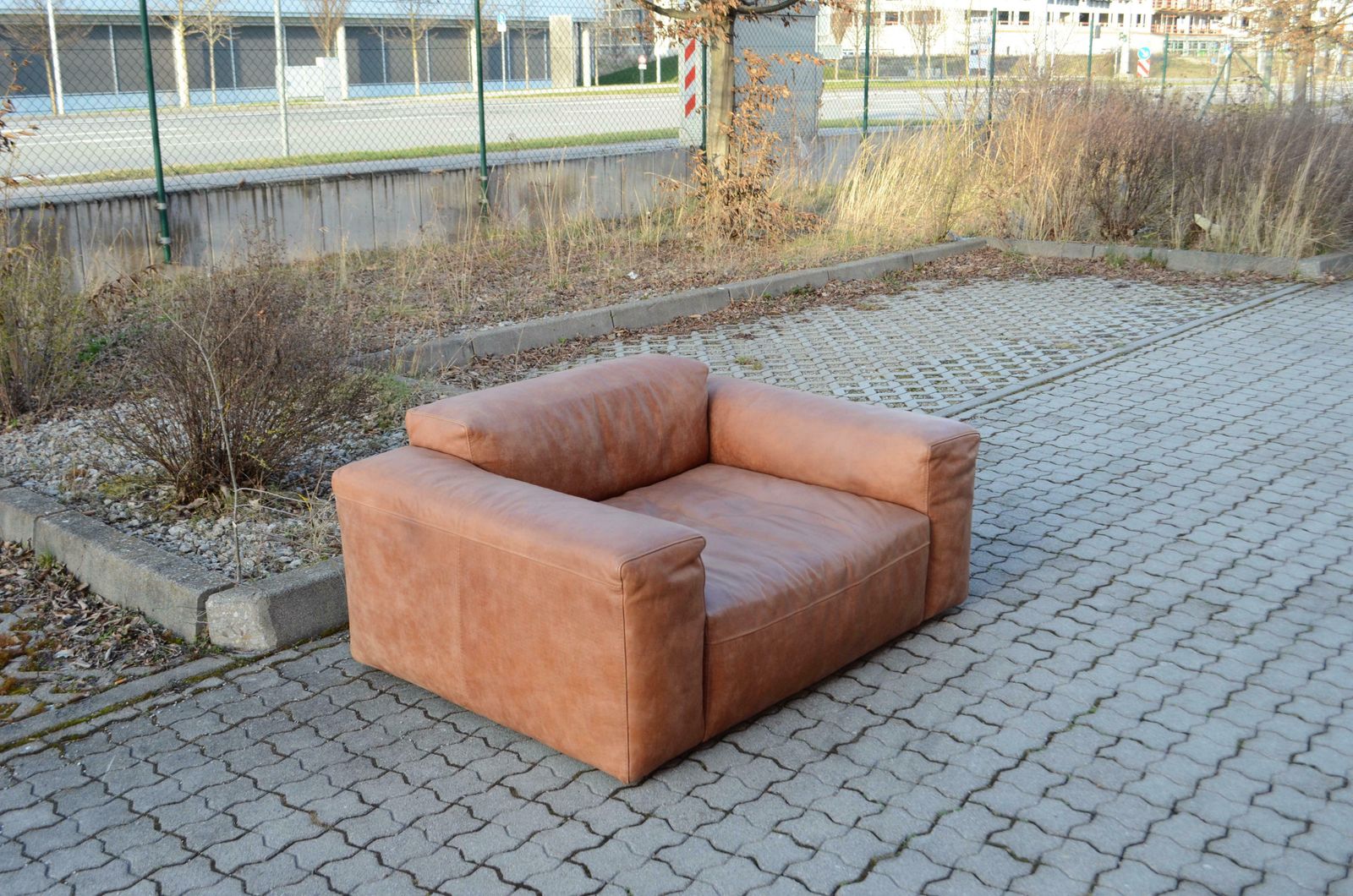 Frigerio Salotti Modell Cooper Loveseat Armchair Leather Chair Cognac Set Of 2 photo vintage