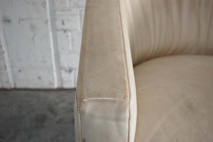 De Sede Leather Lounge Chair Armchair Creme Paolo Piva photo vinterior