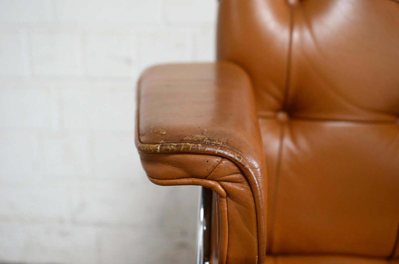 Robert Haussmann De Sede Rh 305/ 304 Unesco Softpad Chair Cognac photo buy