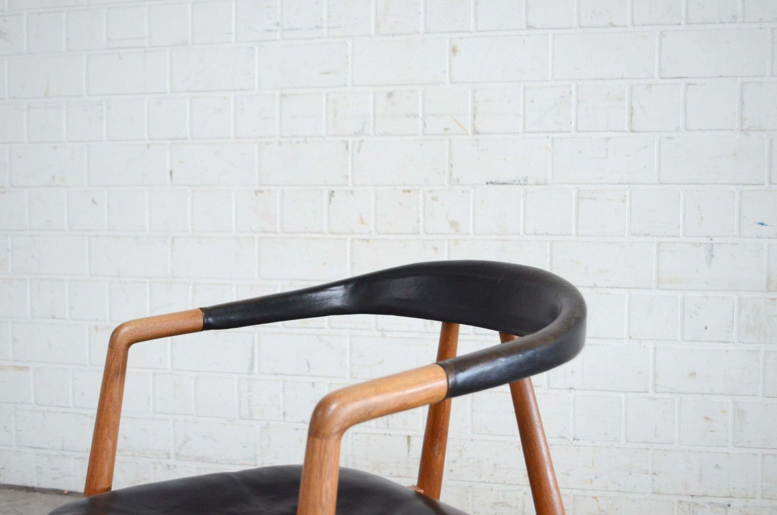 Helmut Magg Mid  Century Leather Armchair Chair For Deutsche Werkstätten, 1958 photo Furniture