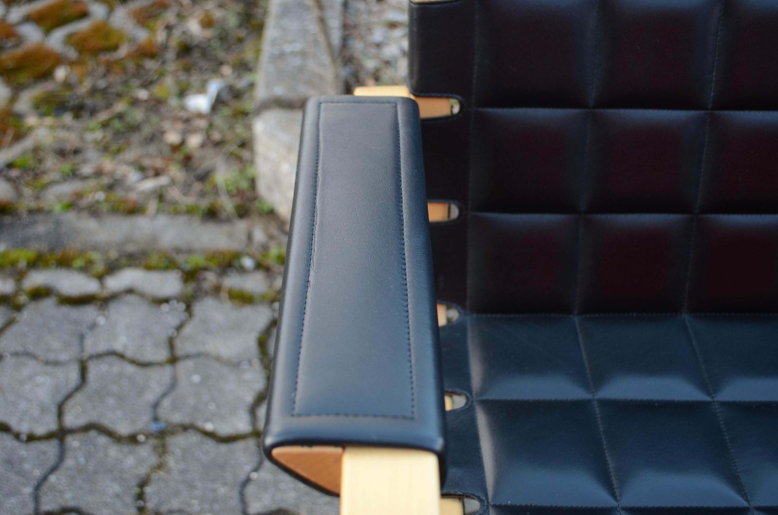 photo vinterior Alvar Aalto For Artek Model 45 Armchair Chair Black Leather 1 Of 4