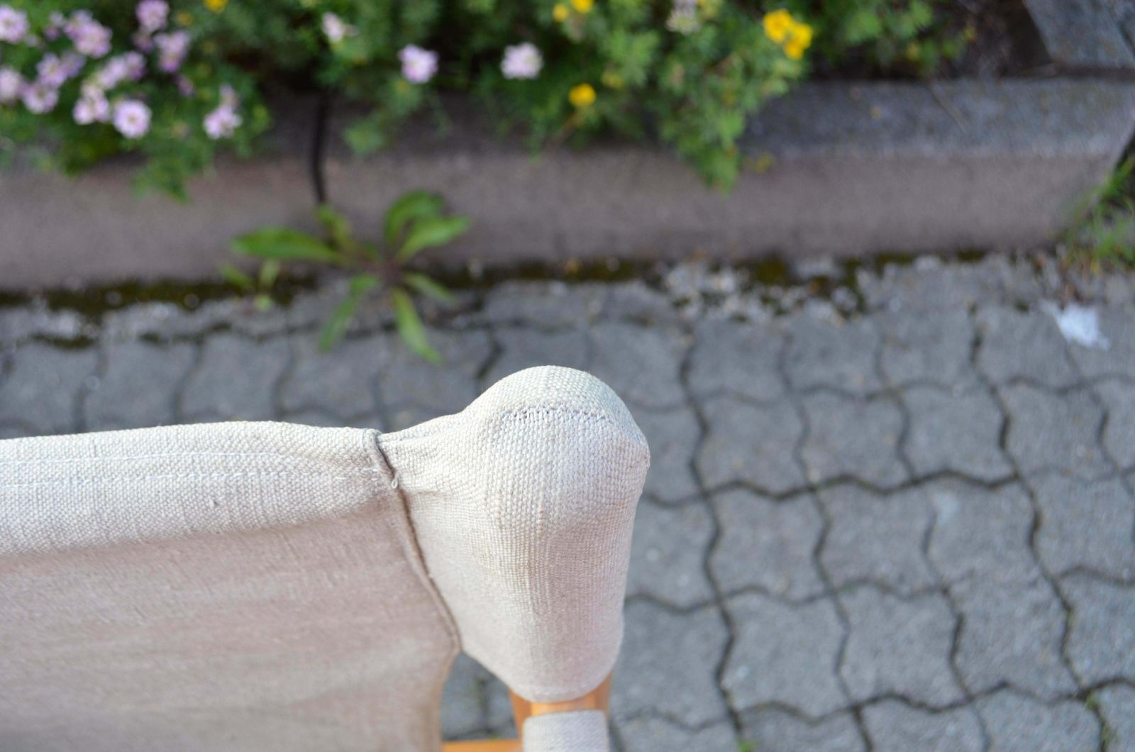 photo furniture Vintage Ikea 1978 Christer Blomquist Model Frej Canvas Sling Lounge Chair