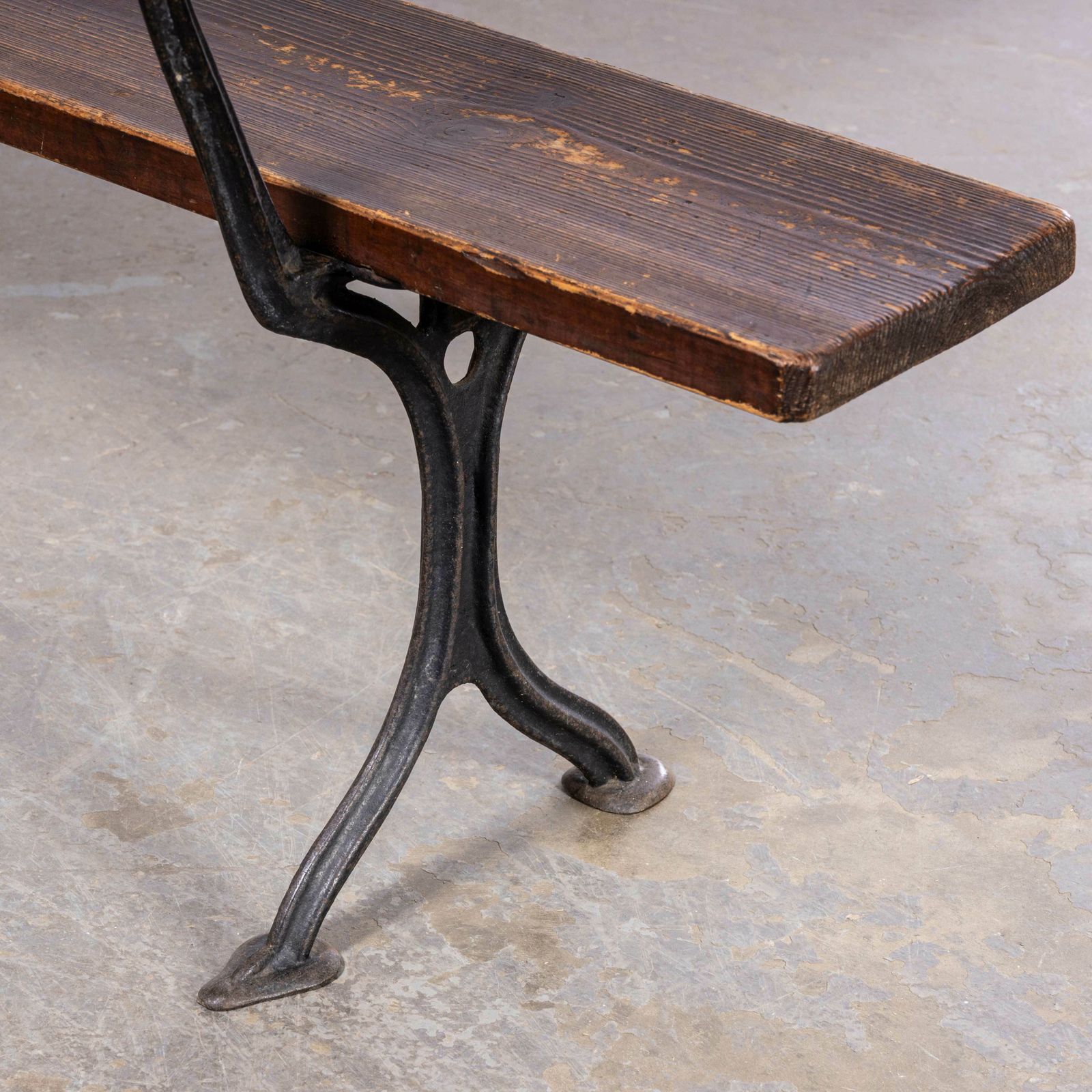 photo furniture 1940’s English Cast Metal Church Benches – Several Available
