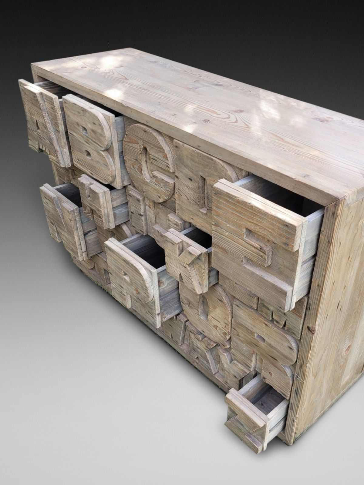 20th C. Decorative Alphabet Chest Of Drawers photo Furniture