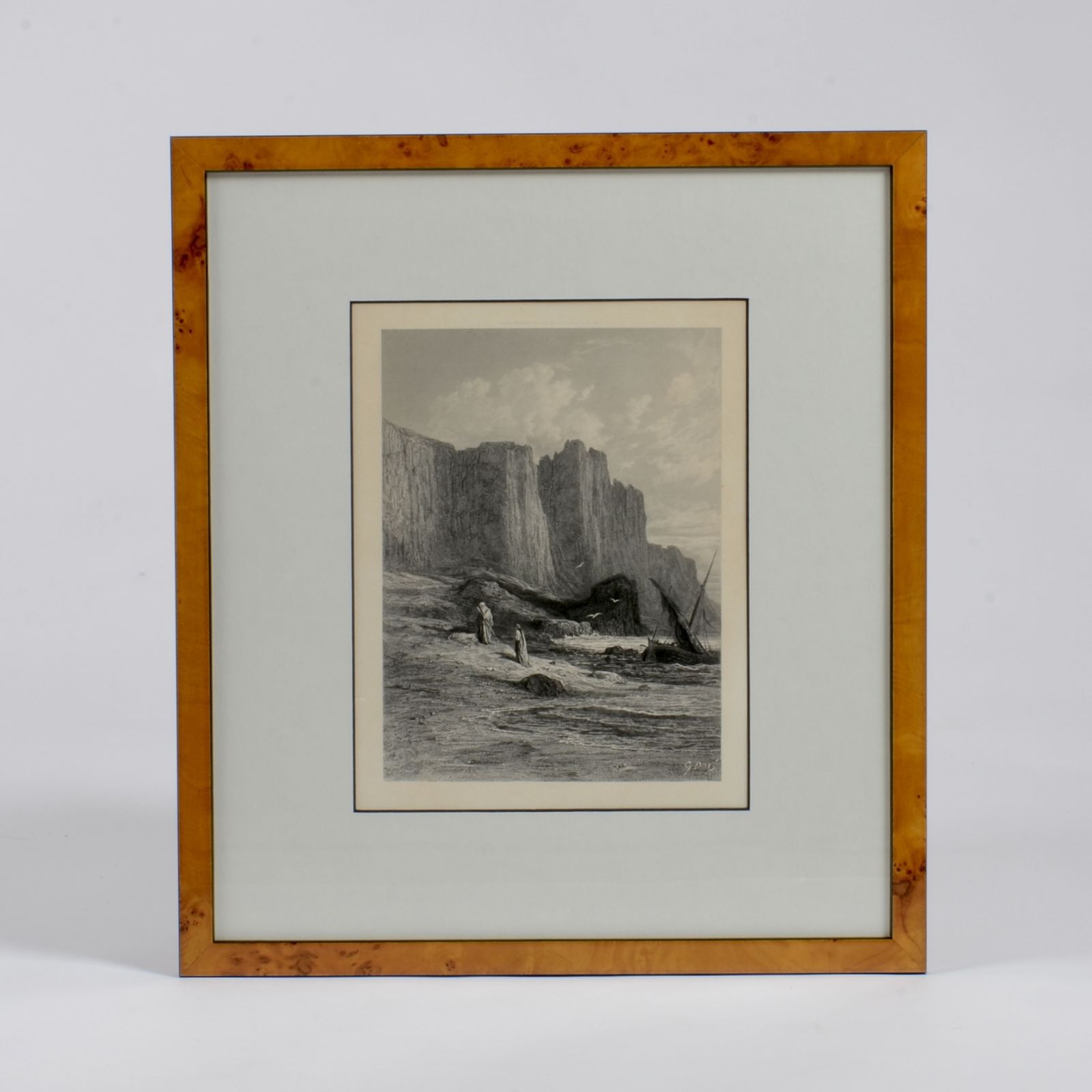 Art Set Of 4 Framed Dante Prints, 1800s photo