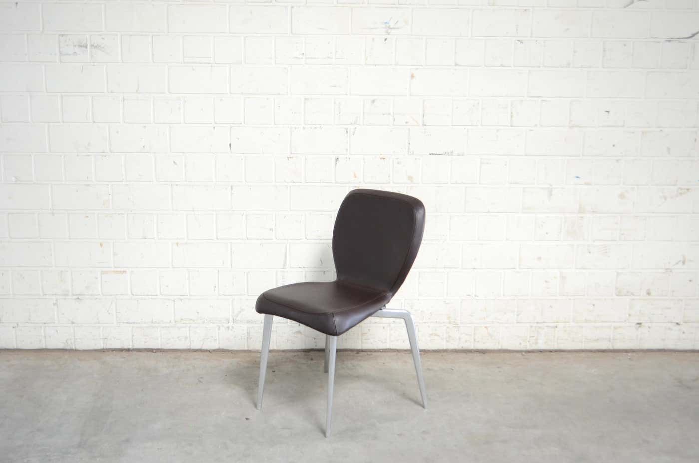 Rare Prototype Of Classi Con Munich Chair Brown Leather photo for sale
