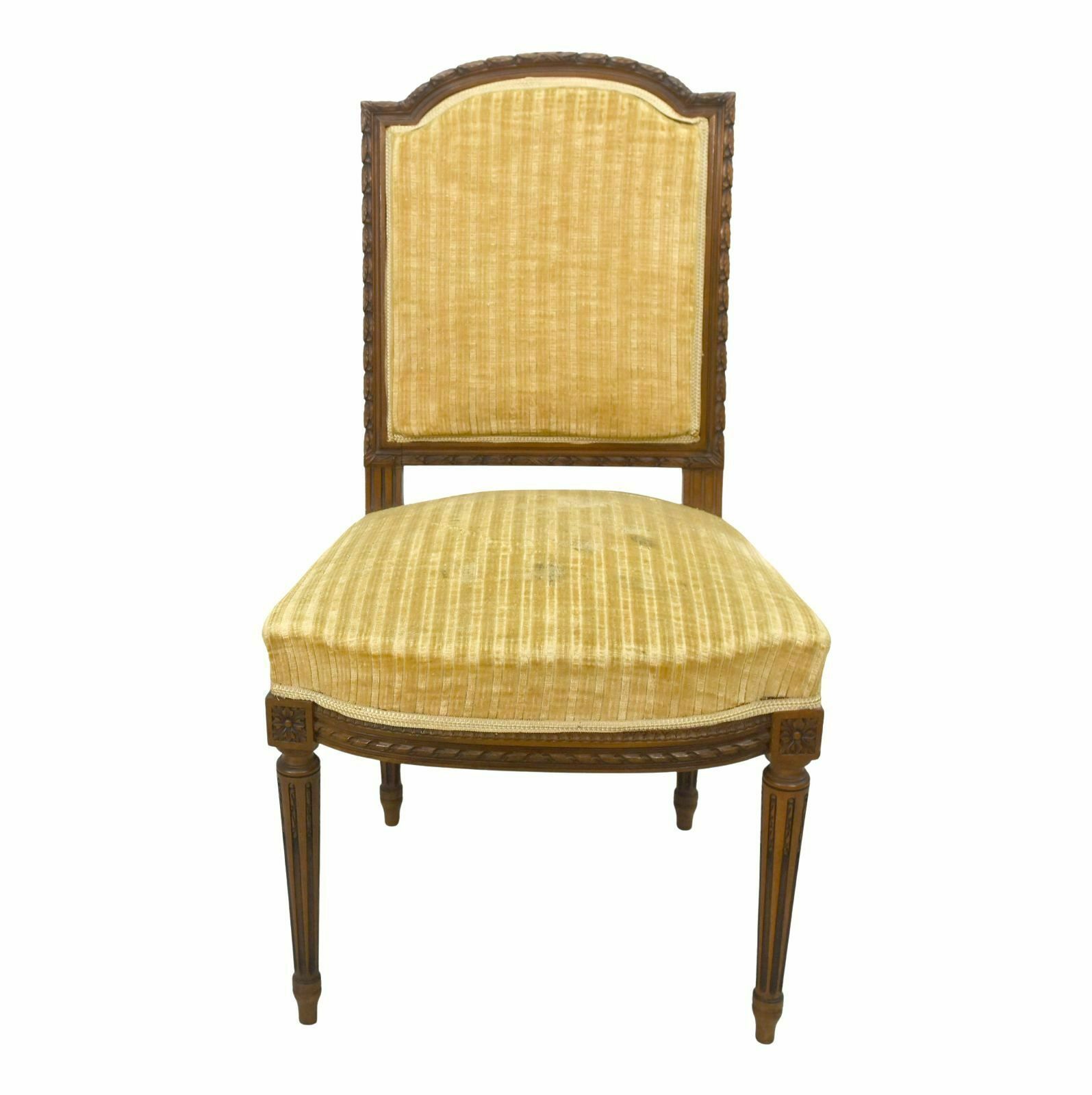 Living Room With Louis XVI Style Chairs And Armchairs 4 Pieces Late 19th Century In Walnut photo vinterior