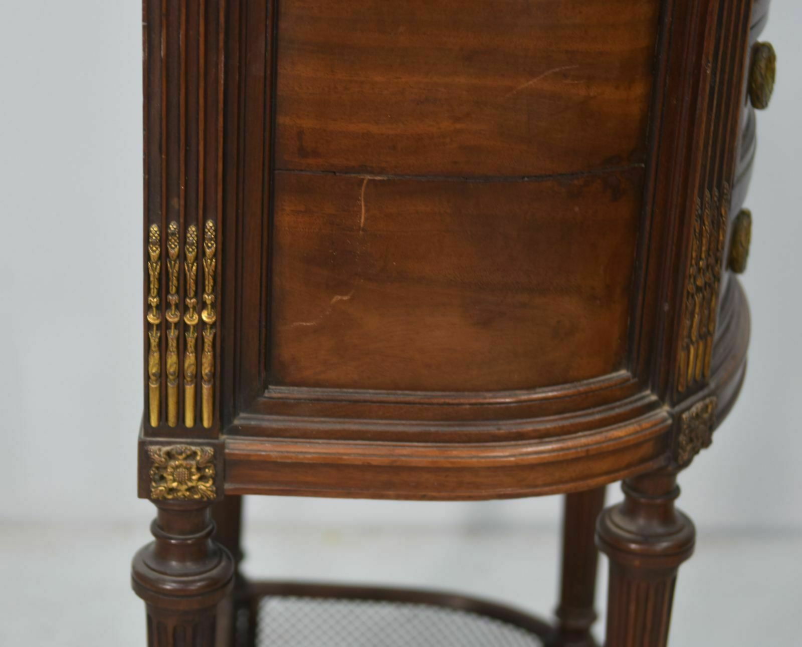 Louis XVI Style Mahogany Bedside Table, 19th Century photo 865.0