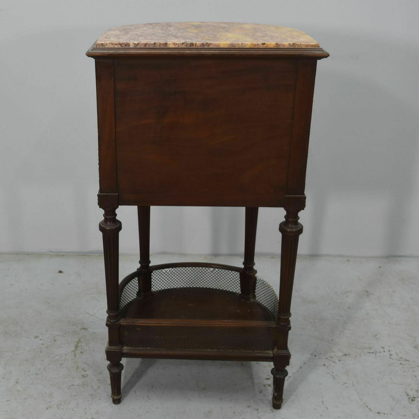 Louis XVI Style Mahogany Bedside Table, 19th Century photo vintage