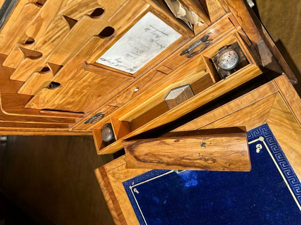 Vintage Olive Writing Box, 1900s photo 2142.0