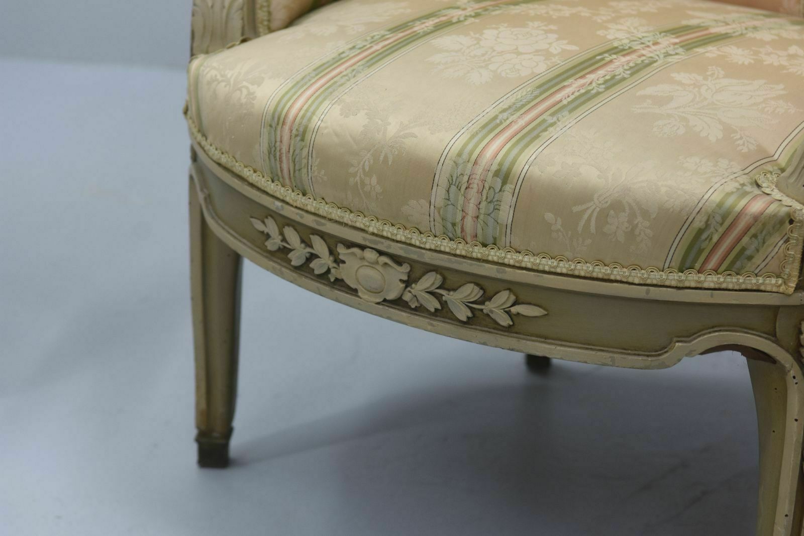 photo for sale Louis XVI Style Lacquered Armchairs Late 19th Century (Pair)