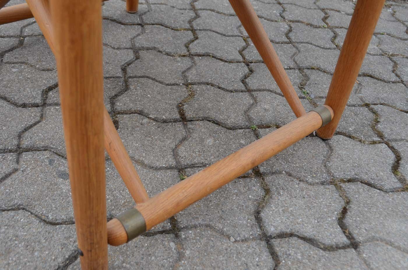 2115.0 Horgen Glarus Modell 903 By Kurt Culetto Cognac Swiss Folding Spanish Chair photo