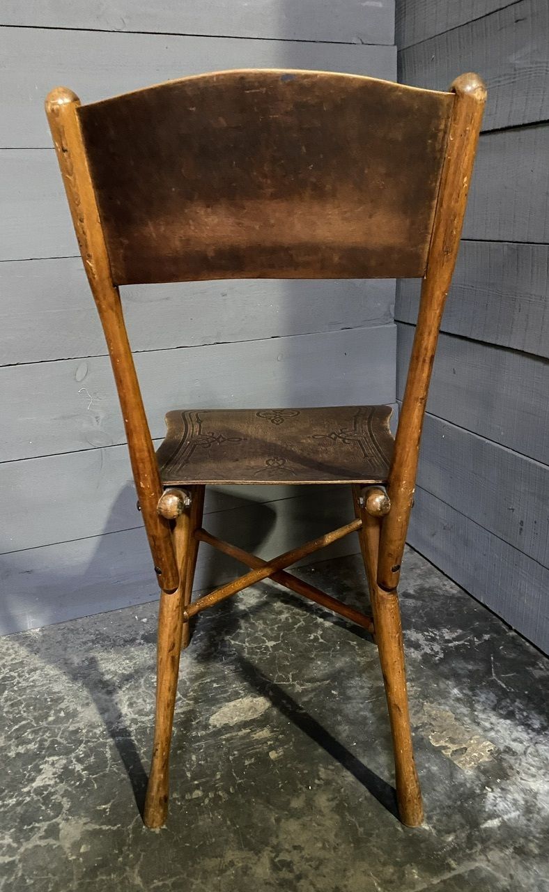 photo buy Extremely Rare Set 12 J & J Kohn Bentwood Bistro Dining Chairs