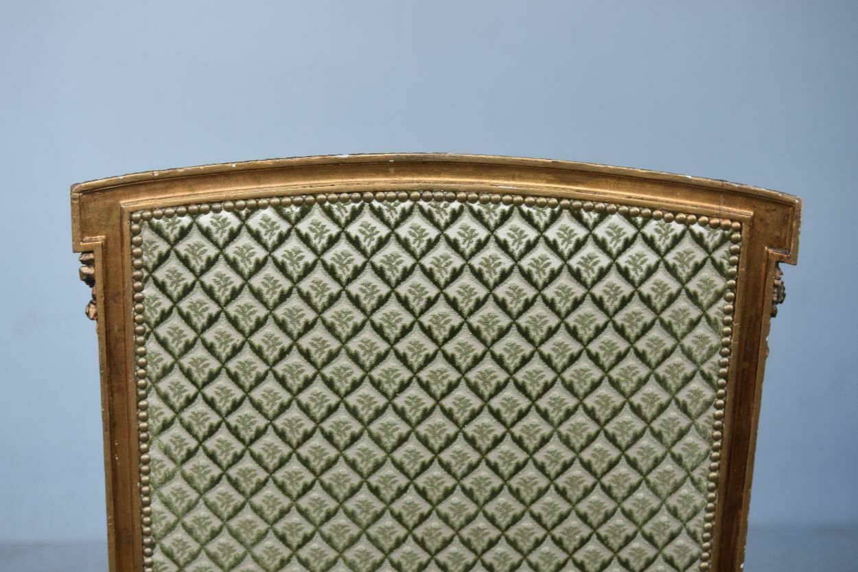 photo furniture Louis XVI Style Gilded Shepherdess Armchair Late 19th Century