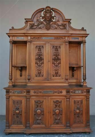 Two Body Chest Of Drawers In Walnut, Renaissance Style, Late 19th Century photo furniture