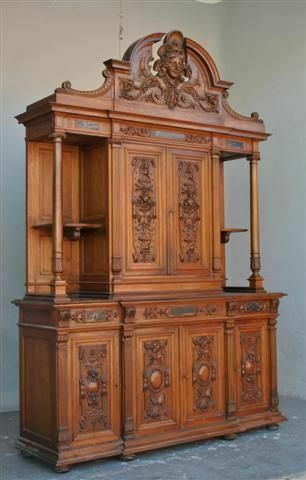 Two Body Chest Of Drawers In Walnut, Renaissance Style, Late 19th Century photo for sale