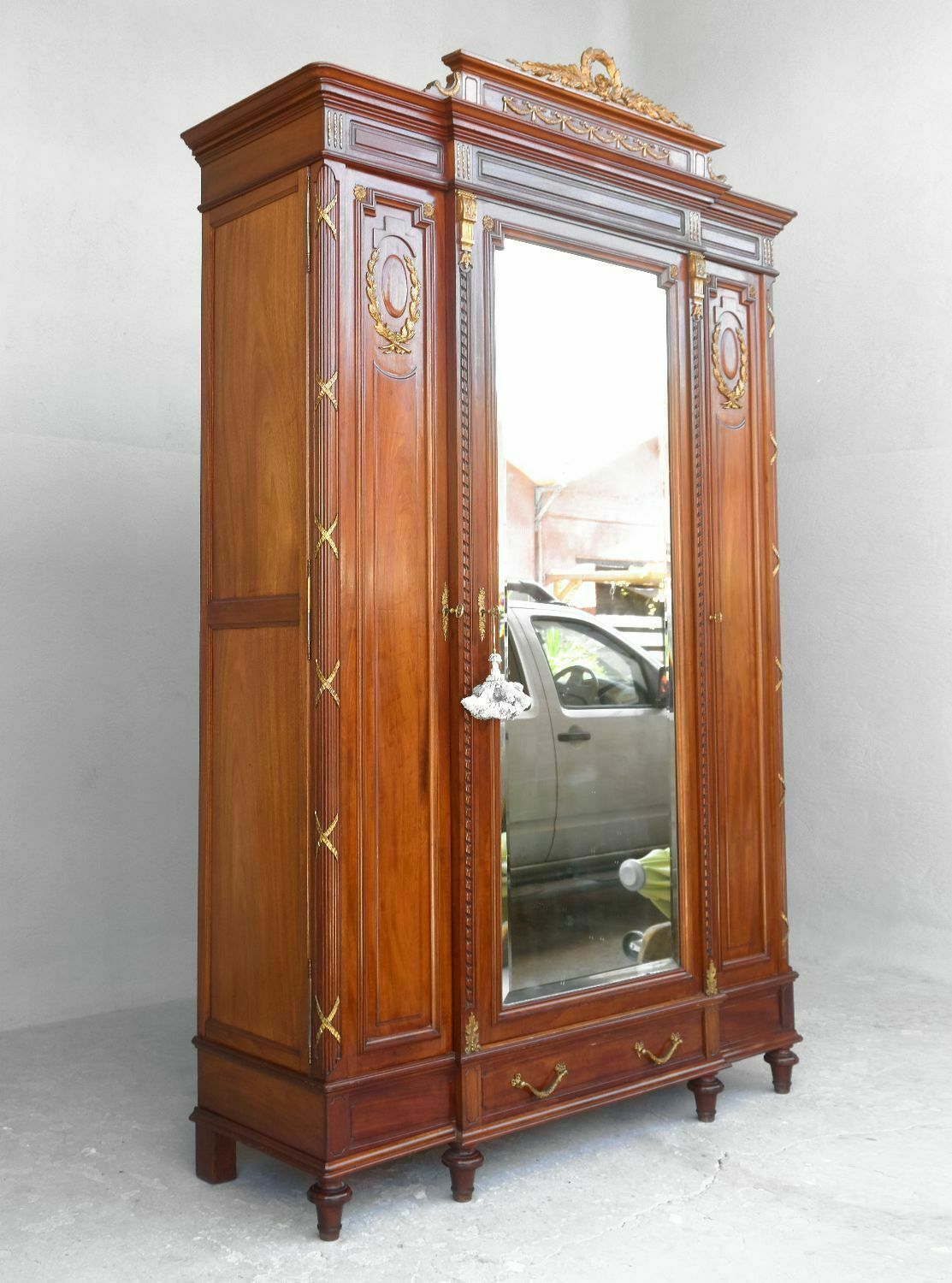 Louis XVI Style Mahogany Cabinet Gilded Bronze photo 3024.0
