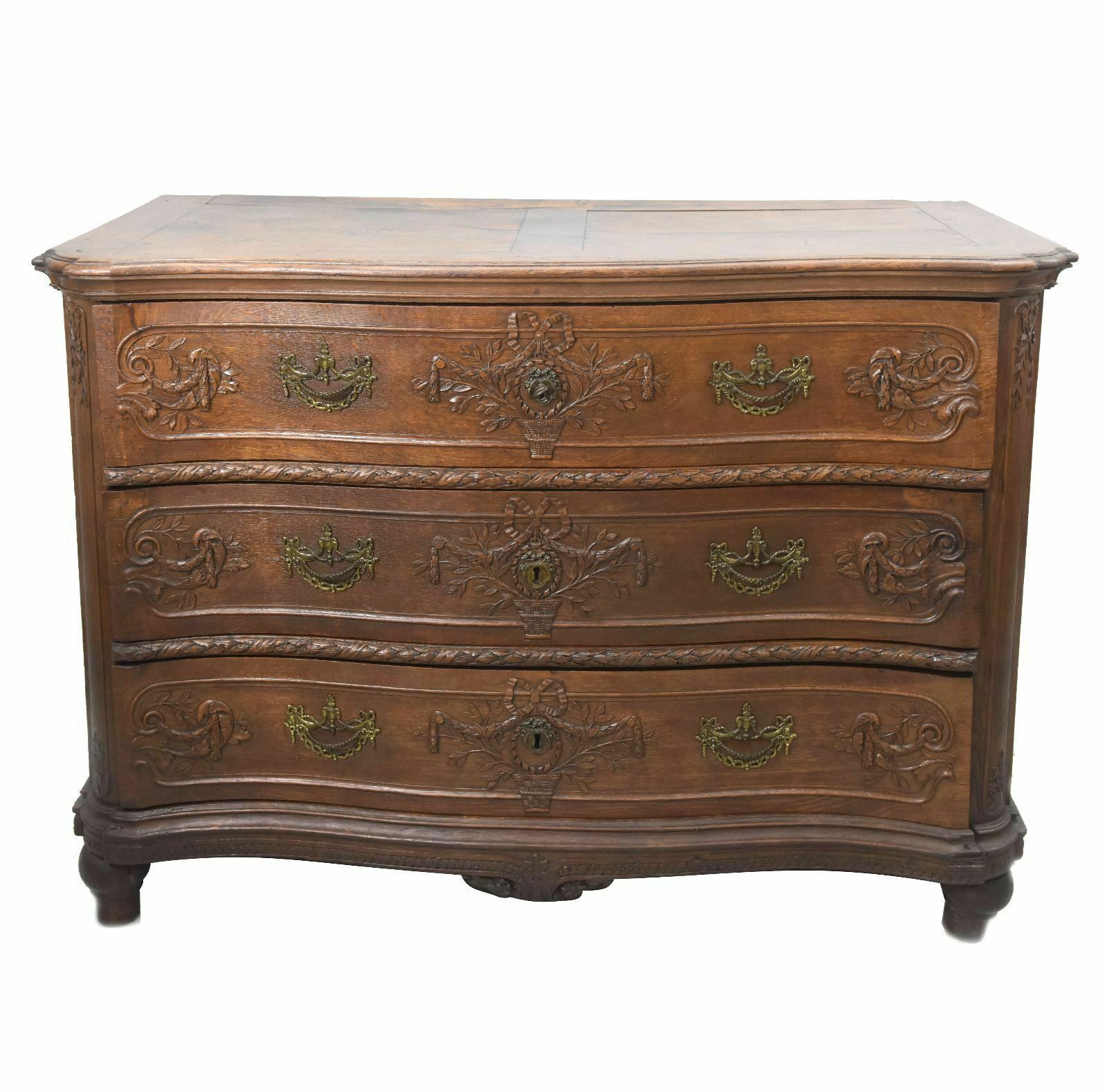Liège Chest Of Drawers In Louis XVI Oak, 18th Century