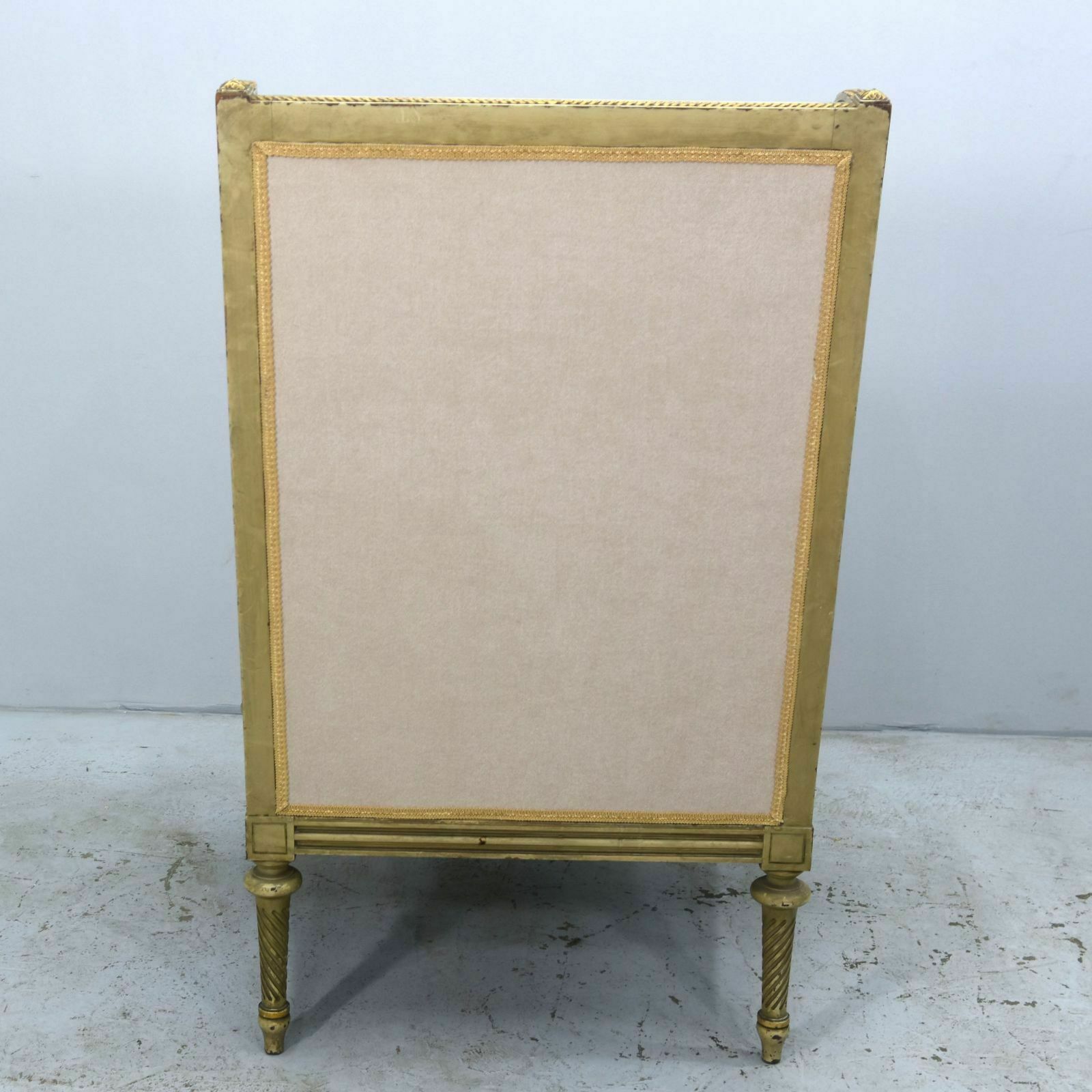 Louis XVI Style Gilded Shepherdess Armchair Late 19th Century photo buy