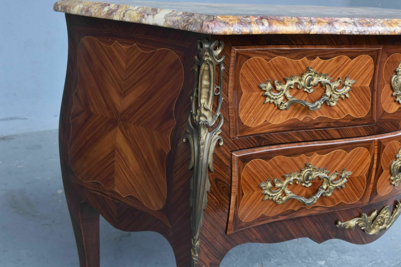 Louis XV Saute Chest Of Drawers, 19th Century Rosewood photo for sale