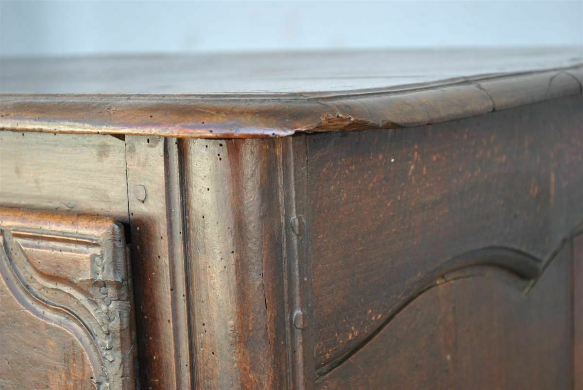 Curved Beech Chest Of Drawers, 18th Century photo vintage