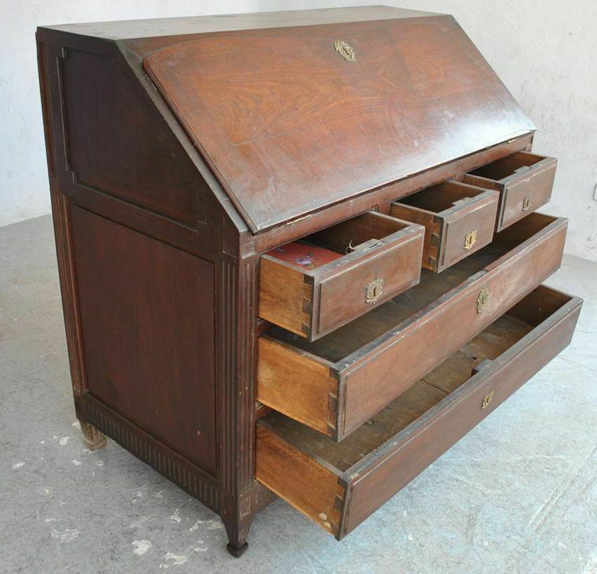 18th Century Sloping Desk In Mahogany And Bronze photo furniture