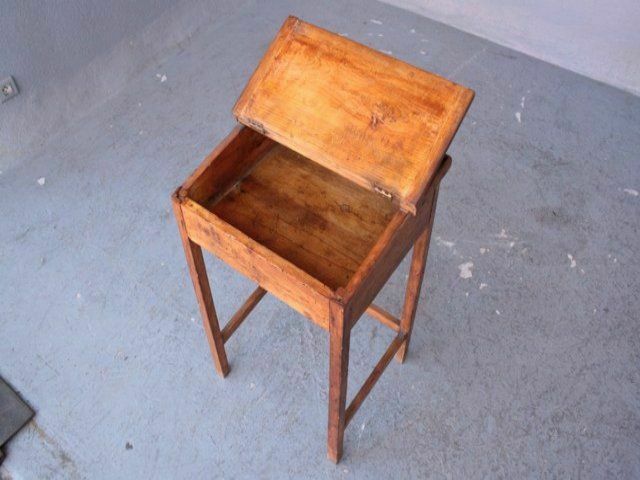 433.0 Oak School Desk From 1900, 1900s photo