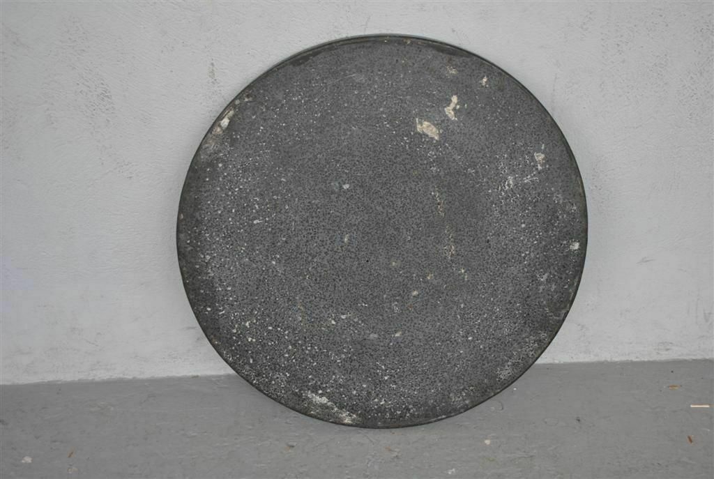 810.0 Wrought Iron Coffee Table 1940 Style Onyx Top With Inlays photo
